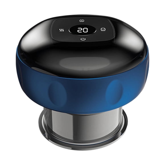 Masajeador eléctrico 3 en 1 Carga 12 niveles Presión de una tec Masajeador de espalda con calefacción Elif ejación Cuerpo , Azul Sunnimix Ventosas inteligentes