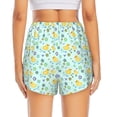 thumbnail image 2 of Lsque Duck Cartoon Printed Women's Running Shorts with Liner Pockets,Elastic Quick Dry Workout Athletic Gym Yoga Shorts,Womens High Waist Shorts-Large, 2 of 9