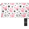 thumbnail image 2 of Dreamtimes Stars and Piglets Beach Towel Quick Dry Absorbent Bath Towels Sandproof Lightweight Towel for Gym Yoga Sports Swimming 31x71in, 2 of 7