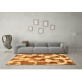 thumbnail image 3 of Ahgly Company Indoor Rectangle Oriental Orange Modern Area Rugs, 2' x 3', 3 of 4