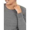 thumbnail image 6 of Fruit of the Loom Women's Long Underwear Waffle Crew and V-Neck Thermal Top, 2-Pack, 6 of 10