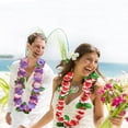 thumbnail image 5 of Paquete de 16 Collares de Flores Hawaianas JM para Fiestas Temáticas en la Playa, 5 of 5