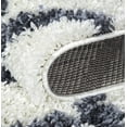 thumbnail image 5 of Lapis Vienna 3x5 Geometric Shaggy Area Rug in White Grey, 5 of 6