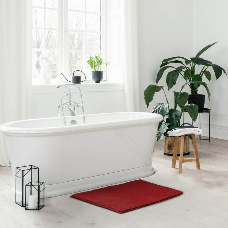 BIGFOOT Memory Foam Bath Mat 17 x 24 for Tub and Shower, Water Absorbe –  BedBathKitchen