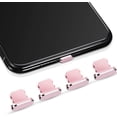 thumbnail image 1 of (Oro rosa) 4 tapones antipolvo compatibles con iPhone 11, 12 Cubierta de carga antipolvo compatible con iPhone 11, 12, Pro, Max/X/XS/XR, 7, 8 Plus, iPad Mi, 1 of 5