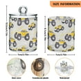 thumbnail image 5 of Yayeee 2 Pack Qtip Holder Bathroom Cotton Swab Canister with Lid Clear Dispenser Set, Trucks Pattern, 5 of 6