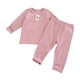 thumbnail image 1 of Odeerbi 0-2 Años Niños Niñas Algodón Pijama Punto Elástico Conjuntos Lazo Manga Larga Tops Pantalones Conjunto Dos Piezas, 1 of 4
