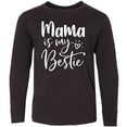 thumbnail image 3 of Inktastic Mama Is My Bestie Long Sleeve Youth T-Shirt, 3 of 5