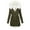 Army Green womens jacket, variant on Womens Winter Parka Coat Usmixi Womens Warm Thickened Overcoat Plus Size Long Sleeve Soft Padded Plush Hooded Coat Casual Solid Drawstring Cotton Outwear Trendy Coats