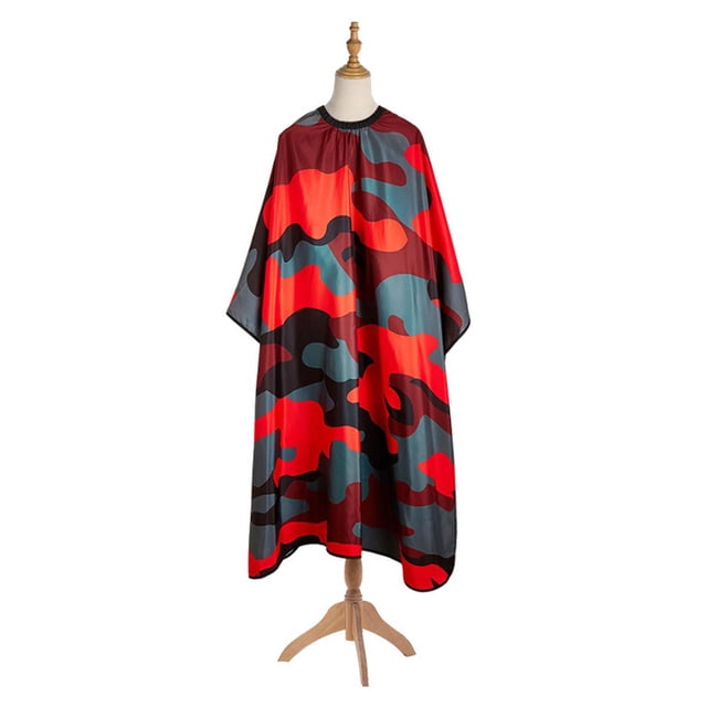Robe de Coupe de Cheveux Imperméable Cape de Barbier Cape de Coiffure Toucher Lisse Réutilisable Rouge C 140x160cm