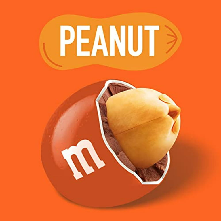 M&M’S Peanut Orange Chocolate Candy - 2Lbs Of Bulk Candy In Resealable Pack  For Candy Buffet, Birthday Parties, Theme Meetings, Candy Bar, Sweet Stuff