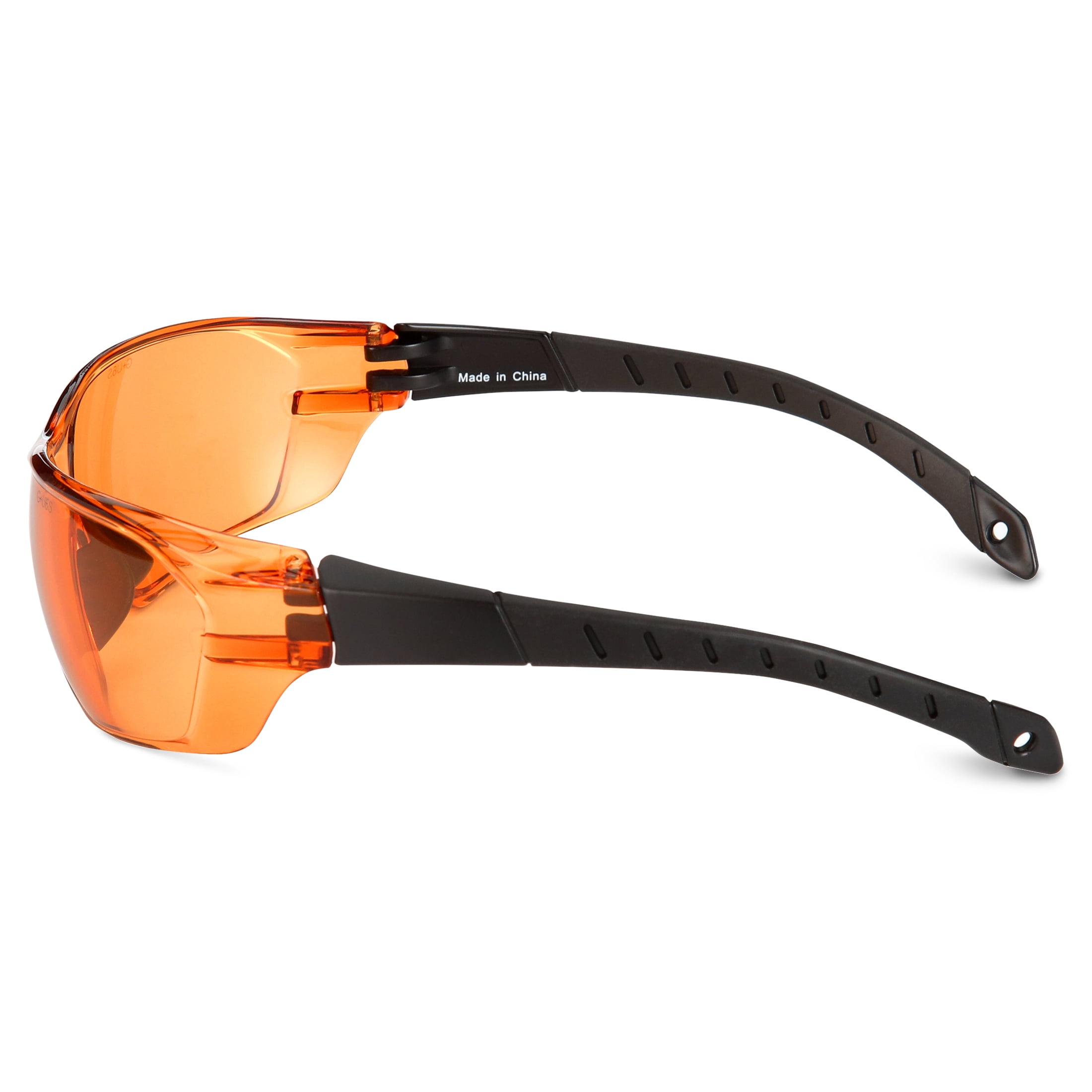 Safety Vu Half Rimless Safety Glasses with Orange PC Lens