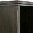 thumbnail image 5 of Simpli Home Amherst 57 inch Wide Solid Wood Transitional 8 Cube Storage Sofa Table in Hickory Brown, 5 of 8