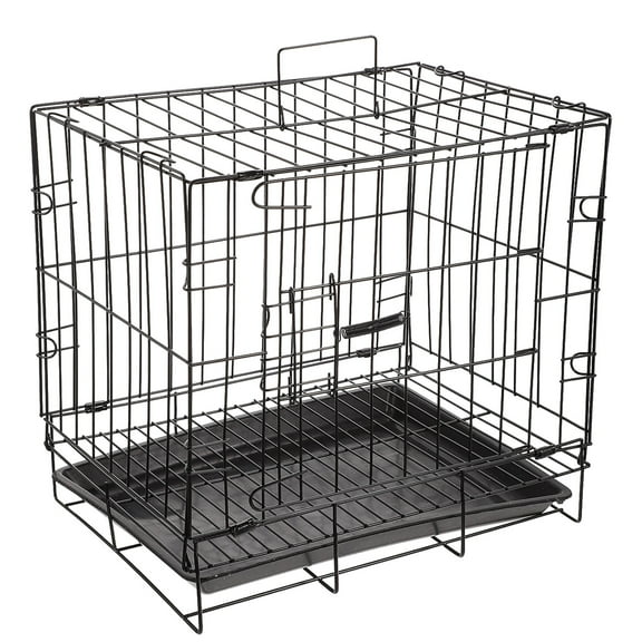 UPOUART Black Wire Pet Cage for Dogs - Indoor Home Use, Metal Dog Crate, Easy Assembly, Secure and Comfortable