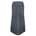 thumbnail image 5 of Lisingtool Clearance Skirts for Woman Women's Casual High Waist Denim Skirt Slim Fit A Line Jean Maxi Skirt Jean Skirts for Women Denim Grey Clearance Sale, 5 of 5