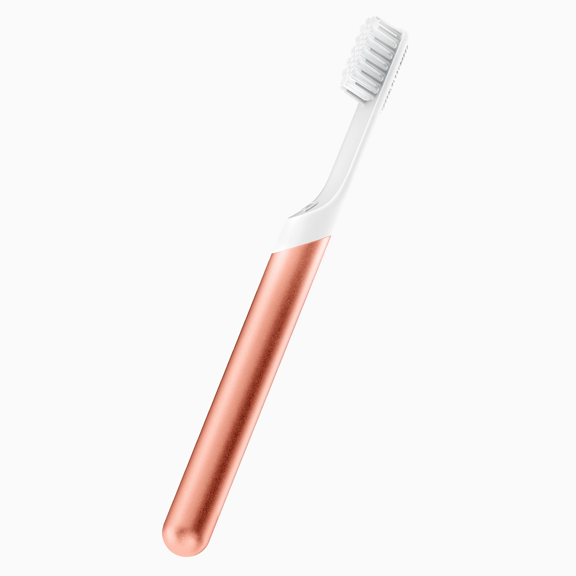 Quip Adult Electric Toothbrush Full Head, Built-in Timer + Travel Case, Copper Metal