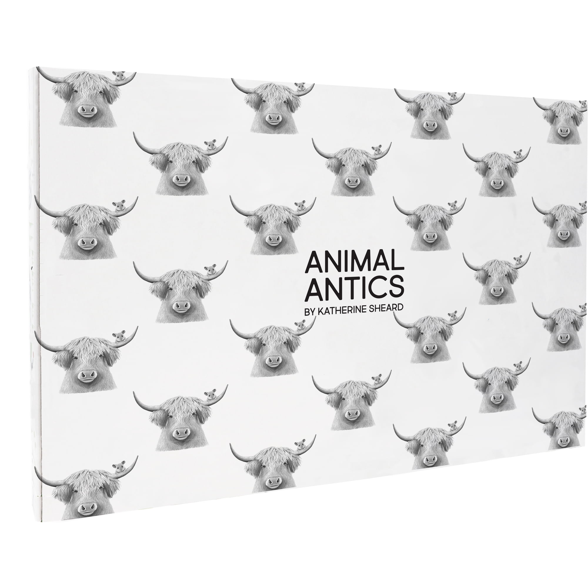 Pavilion Gift Company - Highland Cow - 13.75" x 9.75" Glass Cutting Board