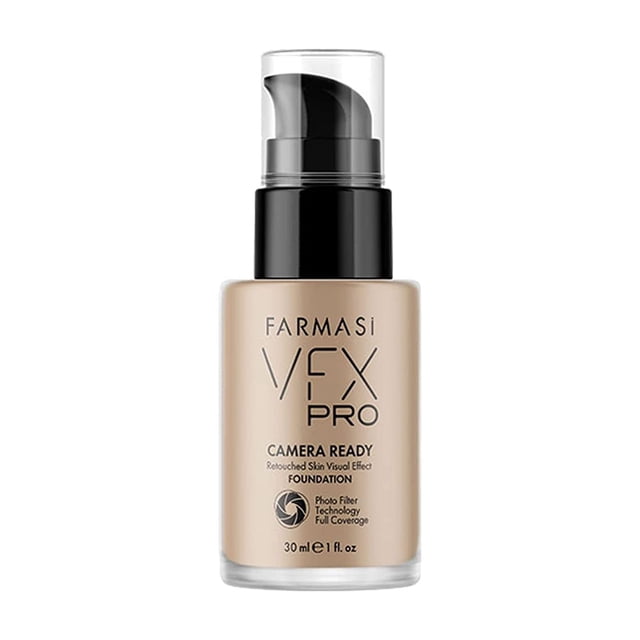 Crema líquida de cobertura total Foundation FarmaSi Vfx Pro, 30 ml