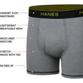 thumbnail image 3 of Hanes Boys Underwear, 6 Pack Cool Comfort Tagless Boxer Briefs (Little Boys & Big Boys), 3 of 8