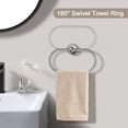 thumbnail image 4 of UU&T Silver 7-Pieces Bathroom Hardware Set Including 16" Towel Bar, Wall Mounted Stainless Steel Bath Towel Bar Set, 4 of 9