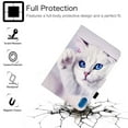 thumbnail image 6 of Flip Case for iPad Mini 6(A2567/A2568/A2569), iPad Mini 6th Gen Cover 2021, Allytech Folio Stand PU Leather Smart Auto Sleep Wake Dropproof Card Slots/Pen Holder Case for iPad Mini 8.3", White Cat, 6 of 7