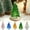 Yellow, variant on Leodye Crystal Glass Christmas Tree Holiday Figurine with Christmas Holiday Decoration Gift Decoration Ornaments