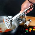 thumbnail image 4 of Bearachild Clip BBQ Barbacoa Buffet Carne Pan Alimentos Pinzas de bloqueo Tono plateado Cocina y Comedor, 4 of 6