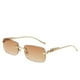 thumbnail image 4 of Gafas De Sol Rectangulares Sin Montura Retro Guepardo Decoración Transparente Océano Lente Para Hombres UV400, 4 of 4