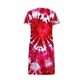 thumbnail image 4 of siminseming Nuisettes et Chemises de Nuit de Noël pour Femmes Grande Taille Robe de Nuit Décontractée pour Femmes Grande Taille Imprimé Cœur Manches Courtes Col Rond Extensibilité Moyenne Nuisette Ample Robe de Nuit de la Saint-Valentin, 4 of 4