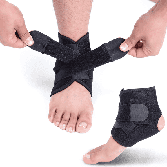 Prichor Ankle Support Brace – Breathable Polyester Sleeve – Adjustable Wrap (1 Pack)