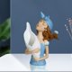 thumbnail image 1 of Estatuil creativa para niña, jarrón, estatua para el hogar para decoración del dormitorio de estar, adorno de cumpleaños Azul Macarena Jarrón de estatuilla de niña, 1 of 4