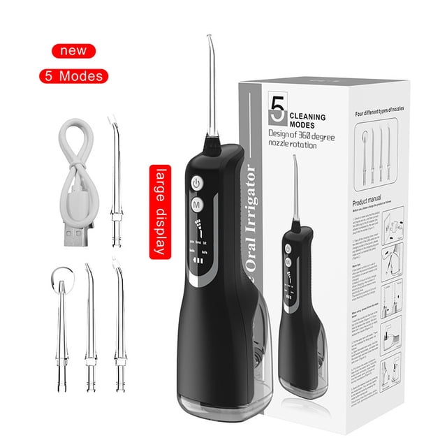Irrigador dental portátil limpieza bucal eléctrica raspador dental para sarro irrigador dental raspador dental agua hilo dental