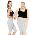 thumbnail image 2 of Stretch Is Comfort Women's Plus Size Knee Length Leggings| Adult X-Large - 7x, 2 of 5
