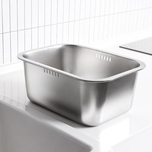 Balde para lavar platos WAGENSTEIGER de acero inoxidable de 10 L