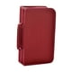thumbnail image 2 of Estuche para DVD Estuche para CD Almacenamiento Capacidad para 128 Fundas a prueba de polvo Cartera resistente a rayones borgoña, 2 of 9