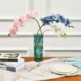 thumbnail image 3 of Clear Flower Vase Centerpieces Plastic Cylindrical Vases Home Wedding Decor 4"x12" Floral Stained Glass, 3 of 6