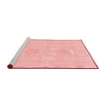 thumbnail image 2 of Ahgly Company Machine Washable Indoor Square Abstract Red Modern Area Rugs, 8' Square, 2 of 4