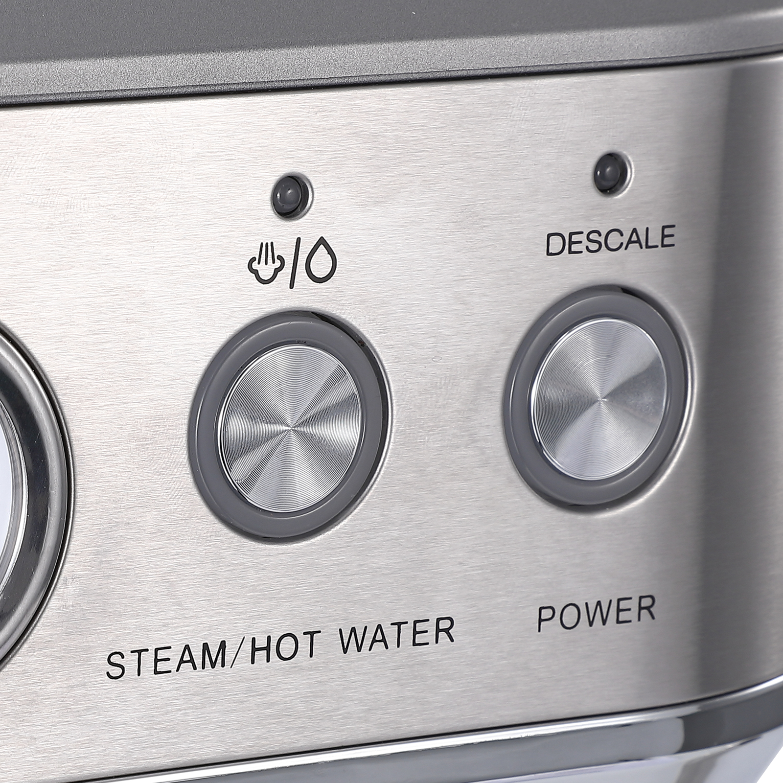 Espresso Coffee Machine, Stainless Steel 15 Bar Compact Espresso Maker with 60oz Removable Water Tank, Milk Frother Wand and Grinder