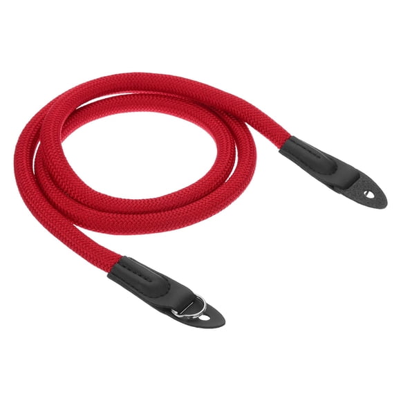 Correa de cámara Uxcell, correa de cuello de cuerda de escalada de nylon para videocámara Nikon, roja
