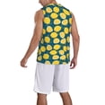 thumbnail image 5 of Rocae Lemon for Men's Basketball Jersey Lightweight and Breathable Athletic Tank Top,Quick-Drying Sports Jersey 3X-Large, 5 of 9