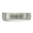 thumbnail image 3 of Edward Mirell Titanium Brushed .10ct Diamond 6mm Band, 3 of 7
