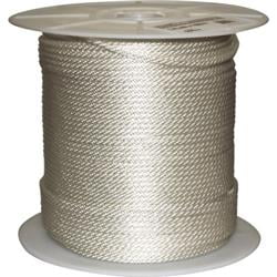 Rope King 1/4 in. x 1000 ft. Solid Braided Nylon Rope White