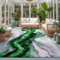 thumbnail image 2 of Area Rugs 5'x7', Teal Marble Carpet Runner Indoor Outdoor Rugs Home Decor Aesthetic, Farmhouse Contemporary Abstract Aesthetic Non Slip Mats Washable Accent Rug for Living Room Bedroom, 2 of 8
