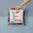 thumbnail image 2 of Carolines Treasures 8428-EPW1414 Beach and Seafood Decorative   Canvas Fabric Pillow 8428 14Hx14W multicolor, 2 of 4