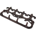 thumbnail image 4 of Lulu Decor, Cast Iron Fleur De Lis Key Hook (4 Hooks), 4 of 6