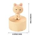 thumbnail image 3 of Wzzjkit Home Decor Wooden Music Box Crafts Retro Birthday Gift Home Decoration Accessoriies, 3 of 8