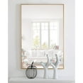 thumbnail image 3 of Metal frame Rectangle Mirror 28 inch Brass, 3 of 15