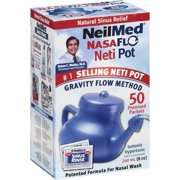 NasaFlo Neti Pot Premixed Packets, 50ct