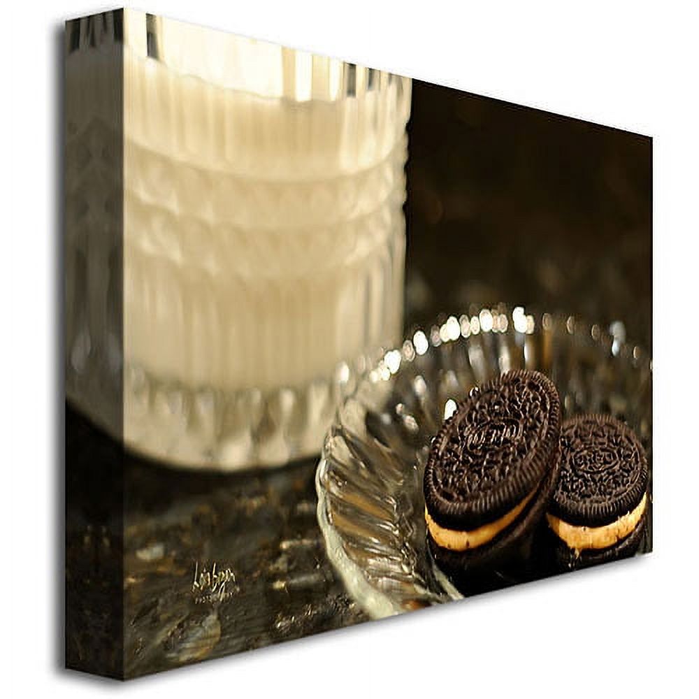 Trademark Fine Art "Milk and Cookies" Canvas Wall Art by Lois Bryan