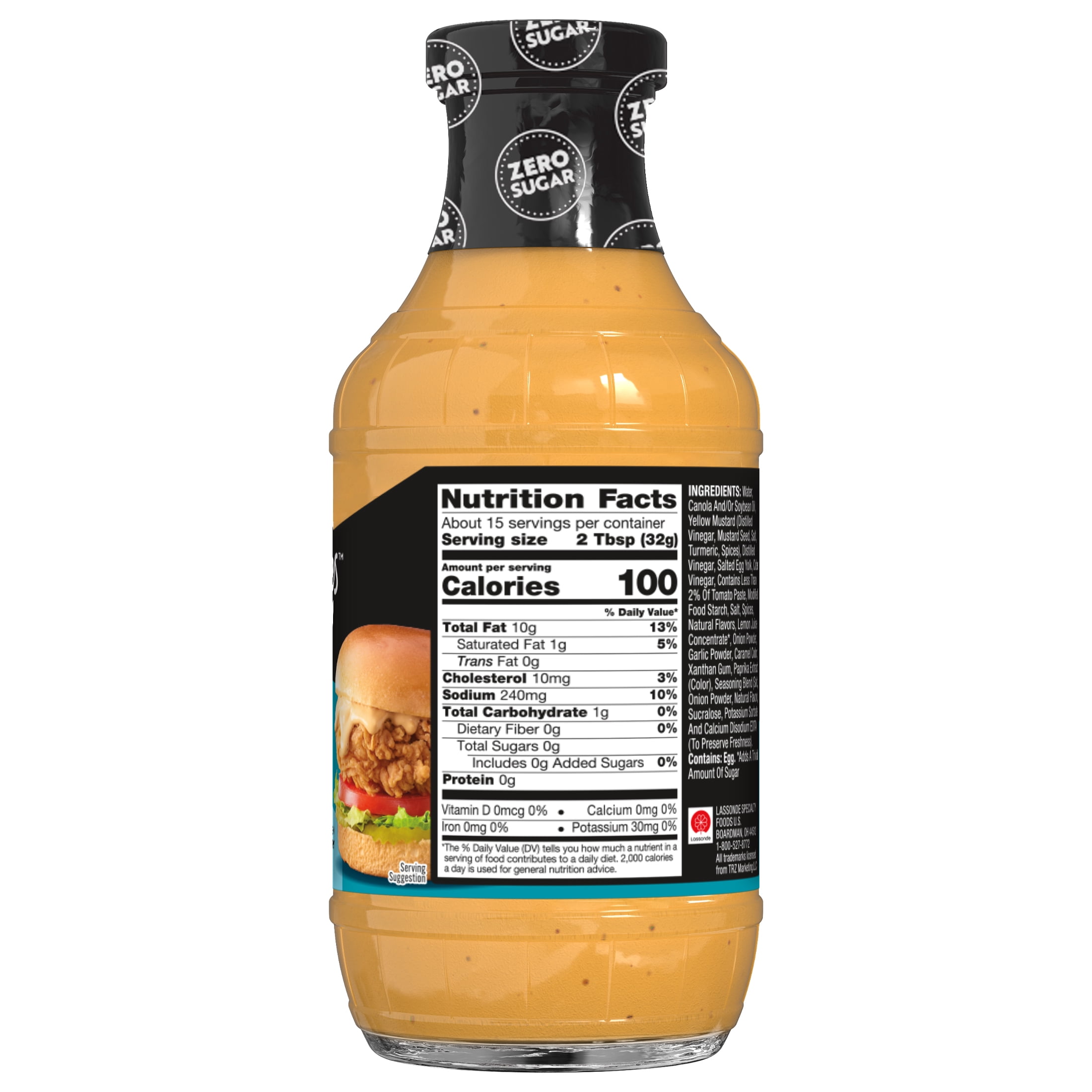 (3 pack) G Hughes Zero Sugar Famous Cluckin' Dipping Sauce, 17 oz